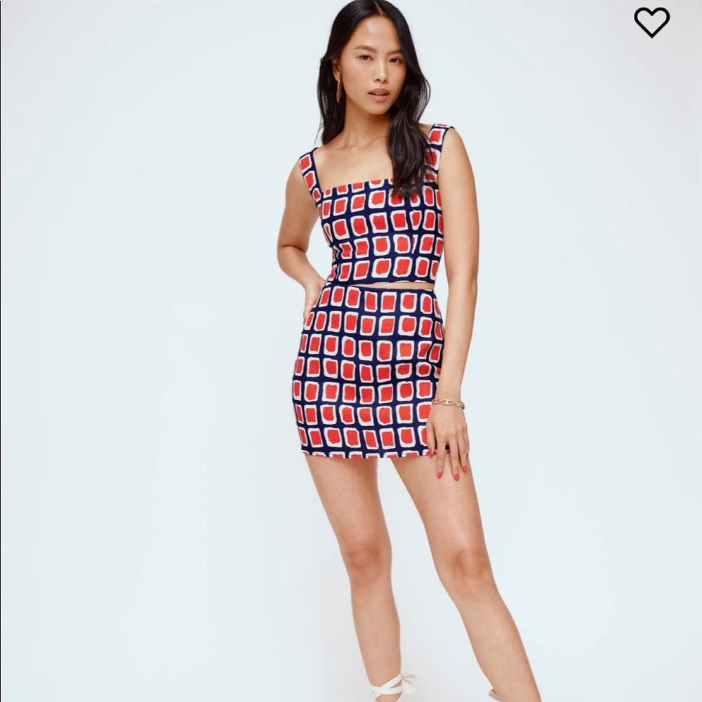 Reformation Veranda Skirt (Napoli)
